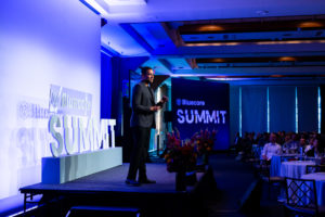 Speaker on Stage at Pier Sixty presenting