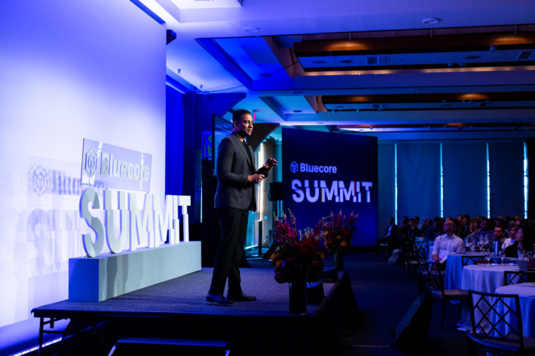 Speaker on Stage at Pier Sixty presenting