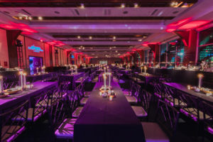 Long Tables set at Pier Sixty