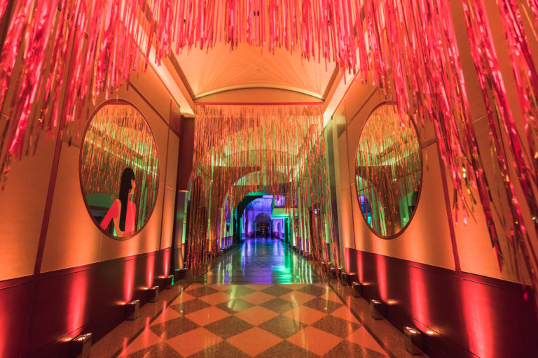 The gallery set for the opening night of Cher the musical