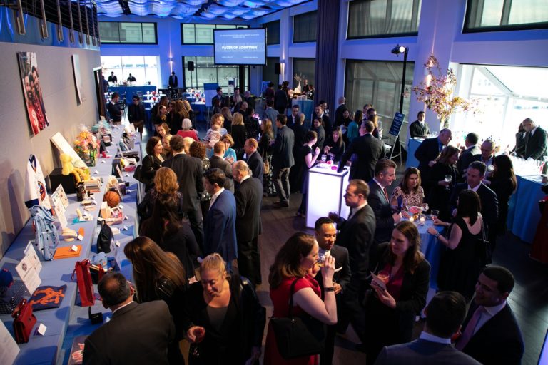 Current during cocktail hour with guests enjoying the networking.