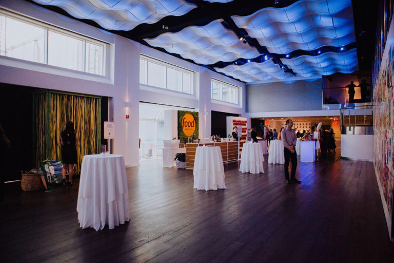 different activations set up around the room