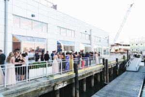Guests at Current Veranda during cocktail hour