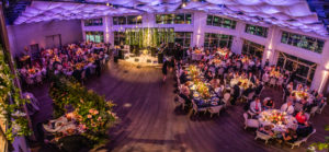 Current set for dinner dance captured from above
