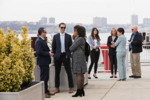 at a break in the Veranda of Pier Sixty