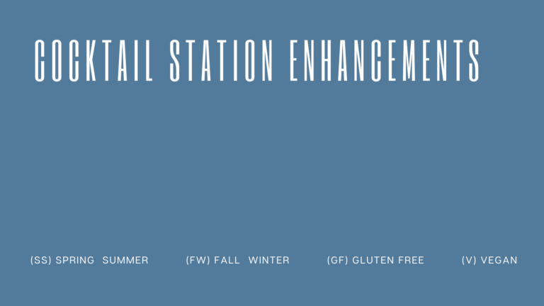 cocktail station enhancements