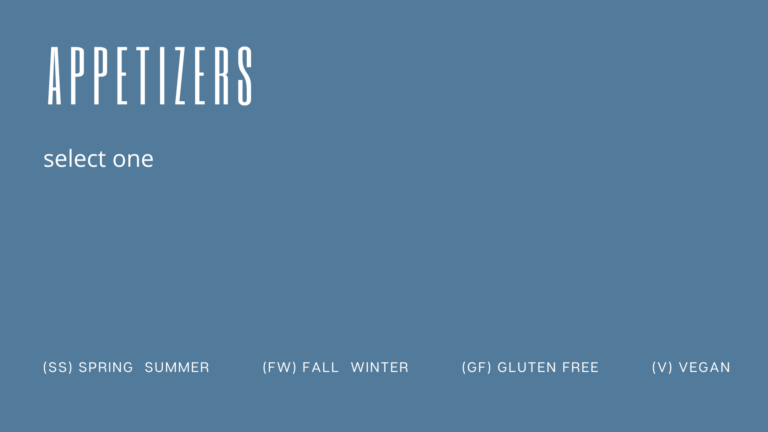 appetizers