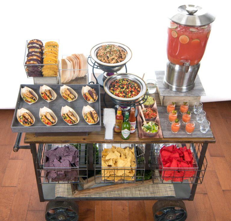 mini crispy taco & margarita cart