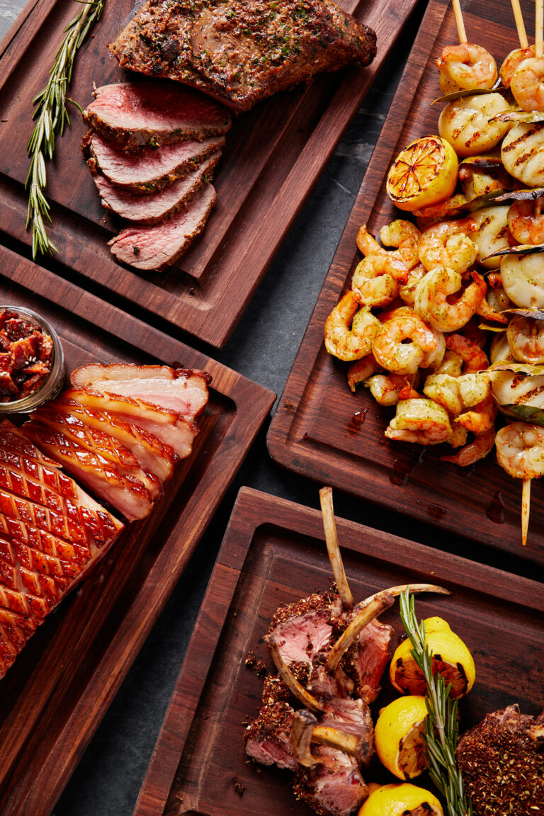 artisan carving & griddle station