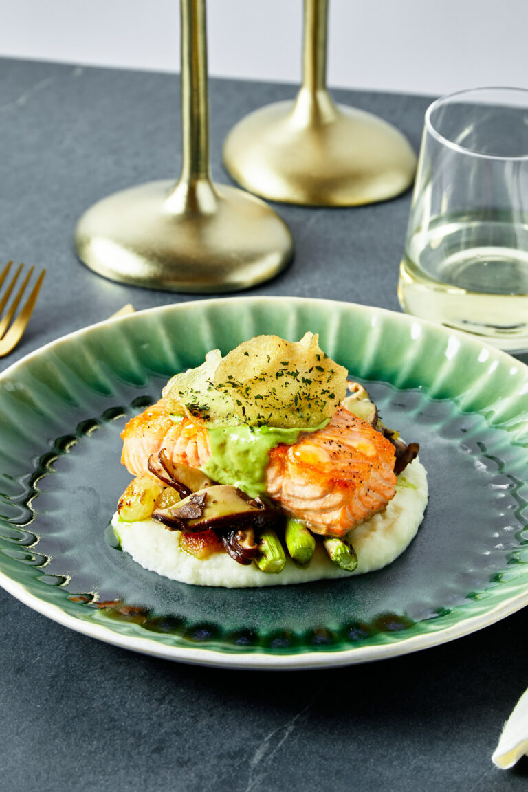 pan seared salmon - gf