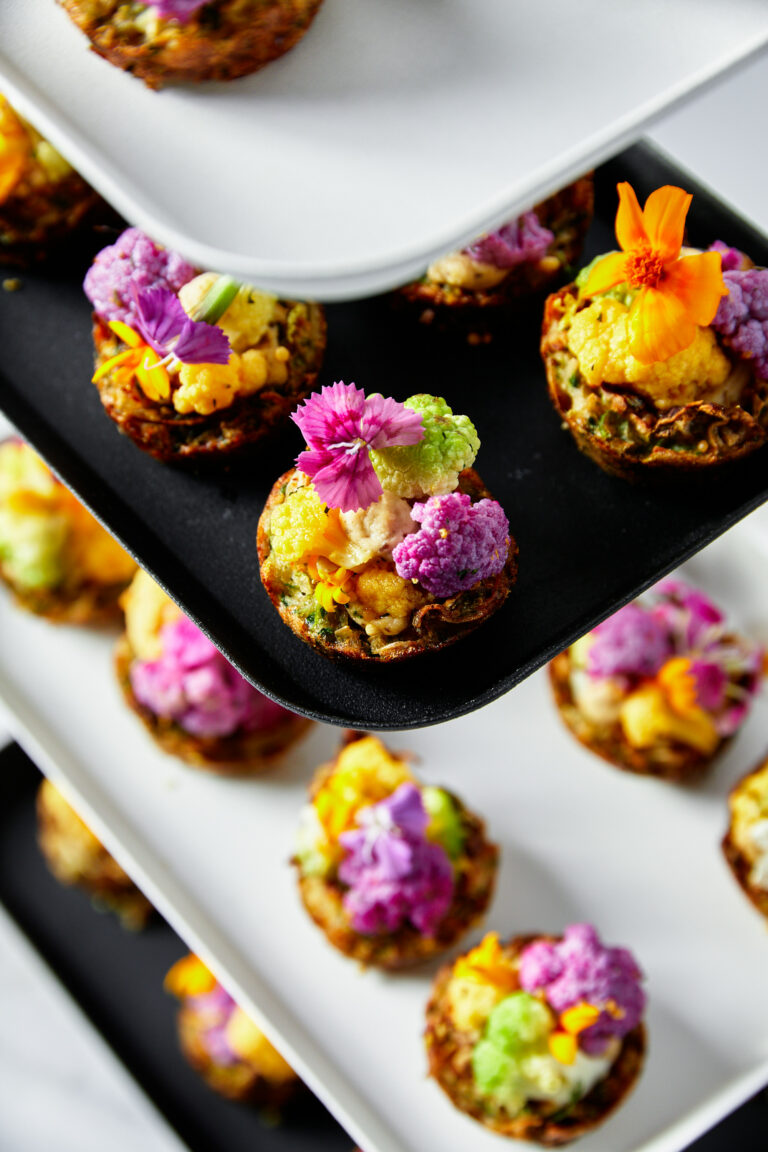 charred cauliflower rosti - gf+v