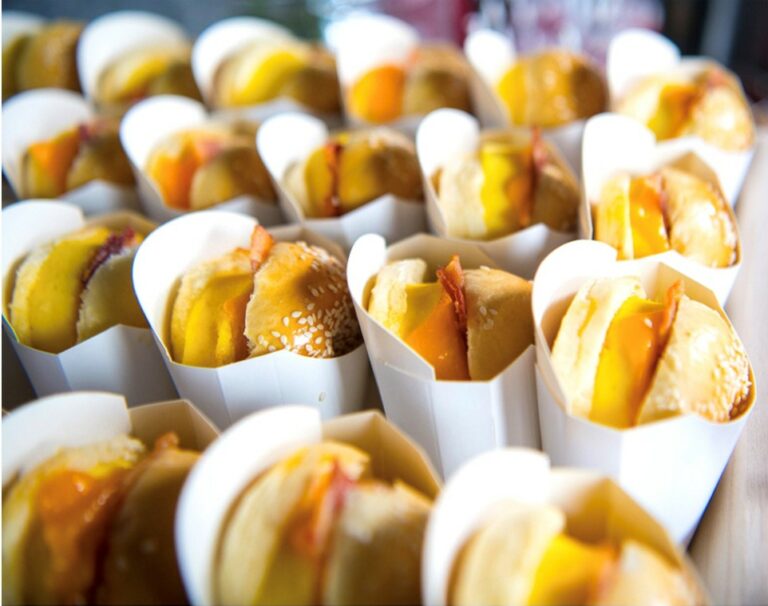 classic scrambled egg sandwich & truffled scrambled egg sandwich