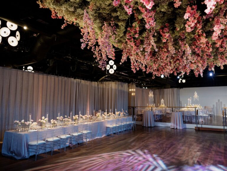 The Lighthouse, Pier 61 Wedding Reception bridal party table view