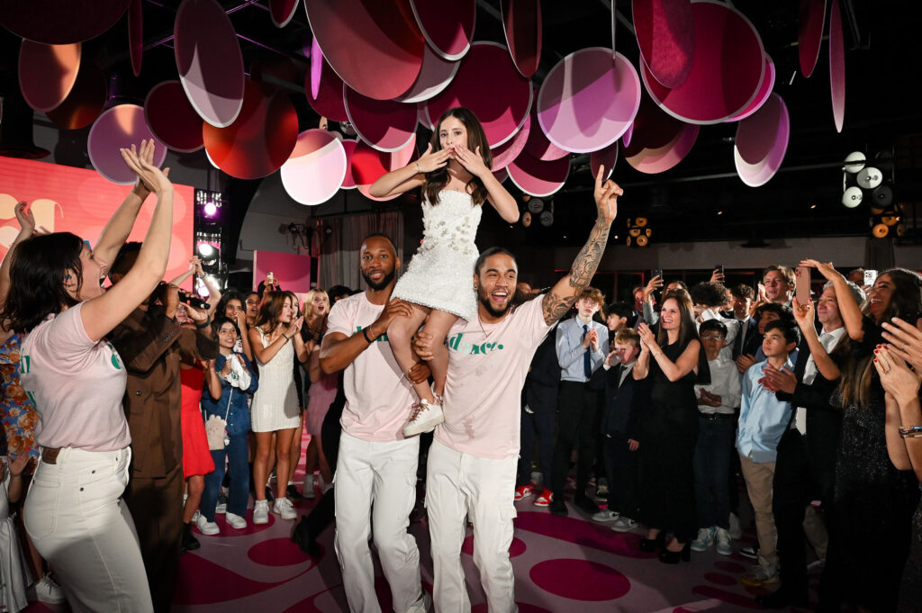 Party Time and dancing at a Bat Mitzvah at The Lighthouse