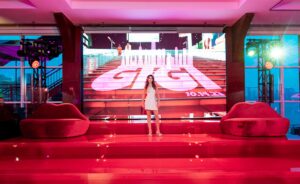 New York Theme Mitzvah Time square Steps at Pier Sixty