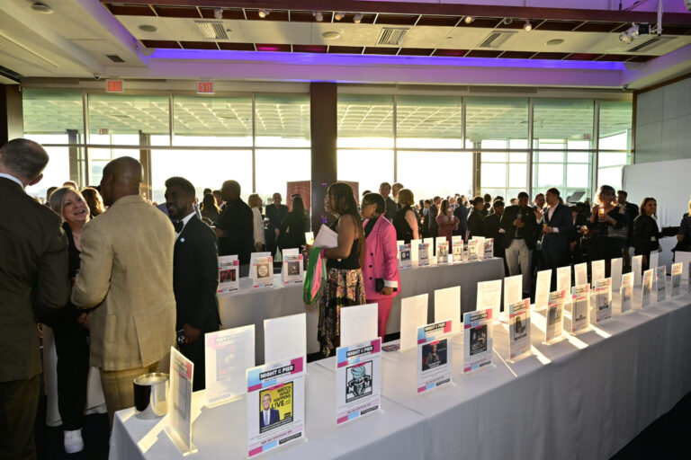 Guests attend Family Equality's Night at the Pier on May 13, 2024 in New York City. (Photo by Eugene Gologursky/Getty Images for Family Equality)