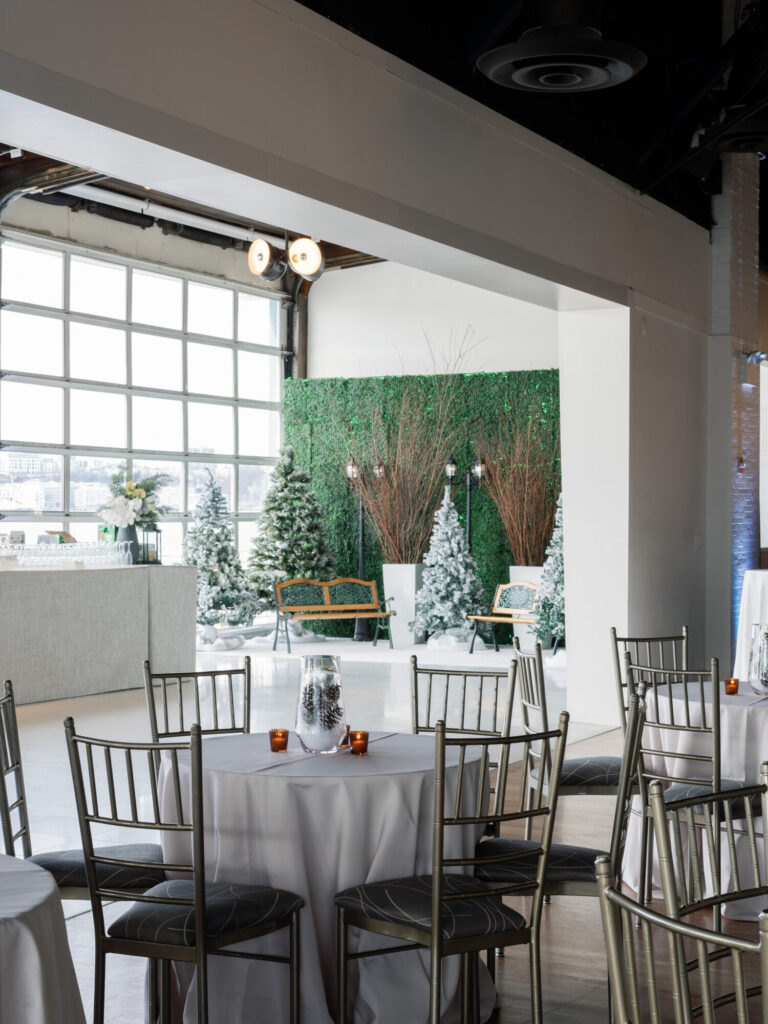 The perfect Holiday Party backdrop at The Lighthouse