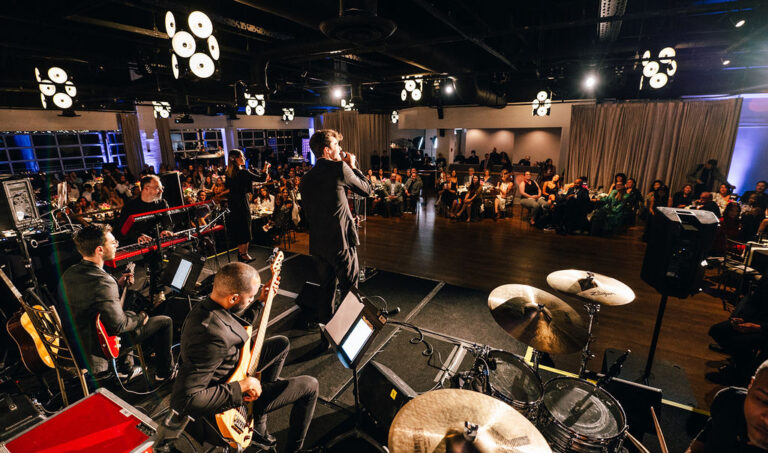 Performer on stage at the Kulture City Gala at The Ligthouse