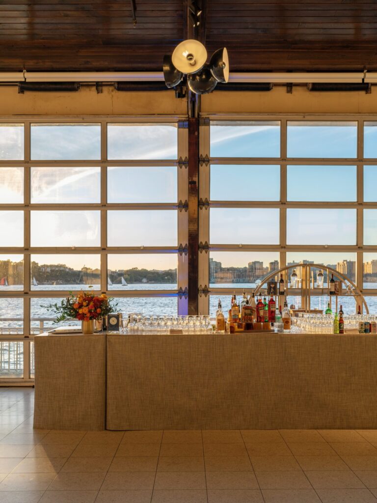 Bar set up over Sunset for Hope for New York Gala at The Lighthouse