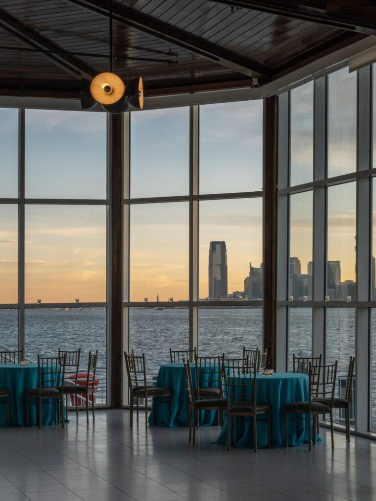 Cocktail repcetion set up for Hope for New York Gala at The Lighthouse