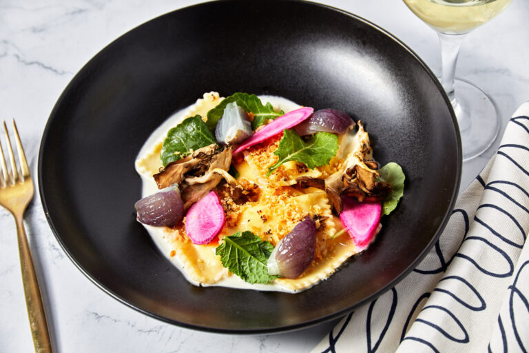 truffled goat cheese agnolotti