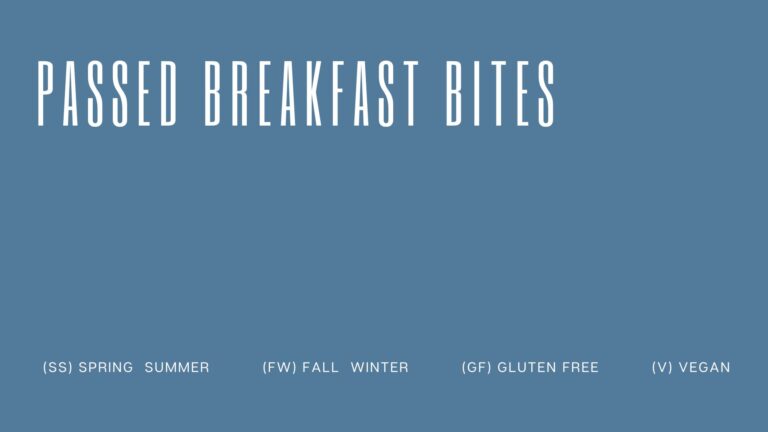 passed breakfast bites