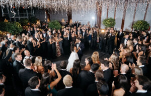 bride and groom first dance surrounded by guests pier sixty