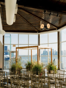 The Lighthouse Ceremony Chuppah and Flowers