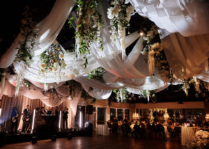 The Lighthouse, Pier 61 Wedding dance floor drapery