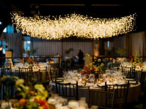 The Lighthouse Wedding Light installation and Table decor
