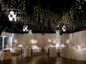 The Lighthouse Wedding Dinner Setup