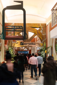 Pier Sixty Holiday Party Gallery Ski Lift Decor