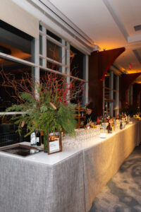 Pier Sixty Holiday Party bar setup